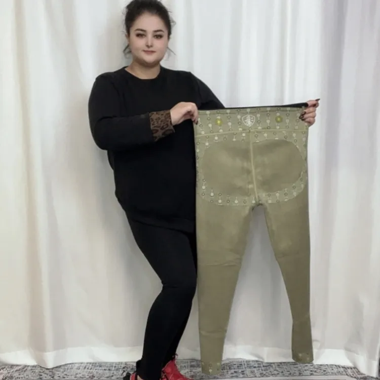 秋冬特大码芭比裤高腰