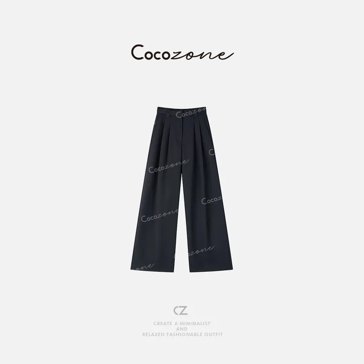 COCO ZONE 刘一一 “高定西裤”新款通勤女显瘦直筒西裤ACD2A0056