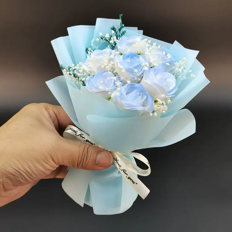 迷你小花束永生花情人节碎冰玫瑰口袋花束毕业礼物清新精致伴手礼