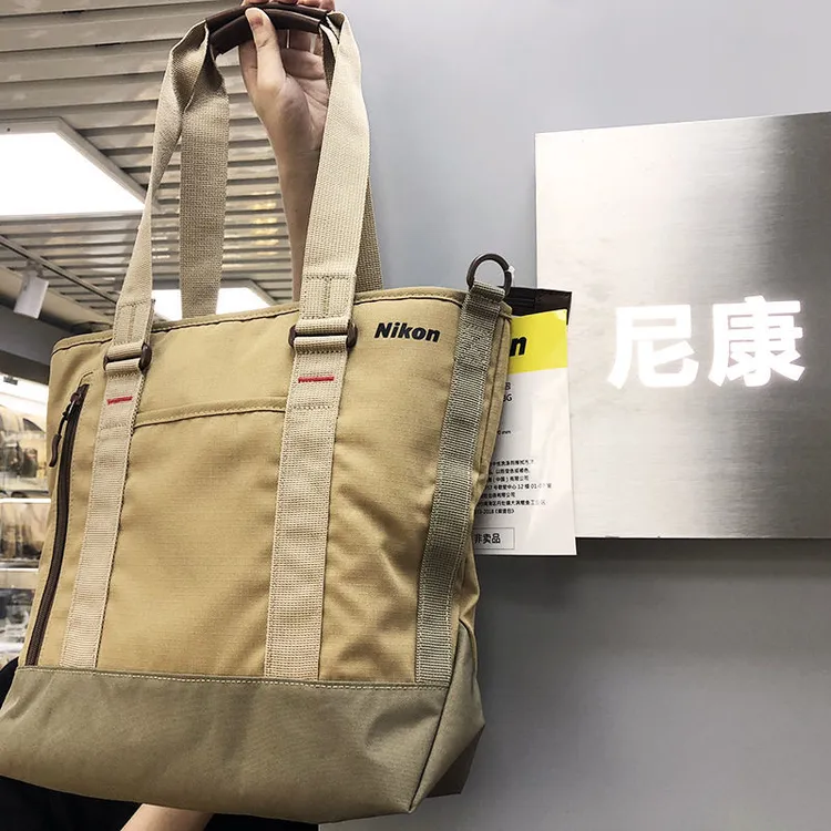 尼康NOGB-009简约休闲单肩包 D3500D850单反相机包摄影包米色黑色