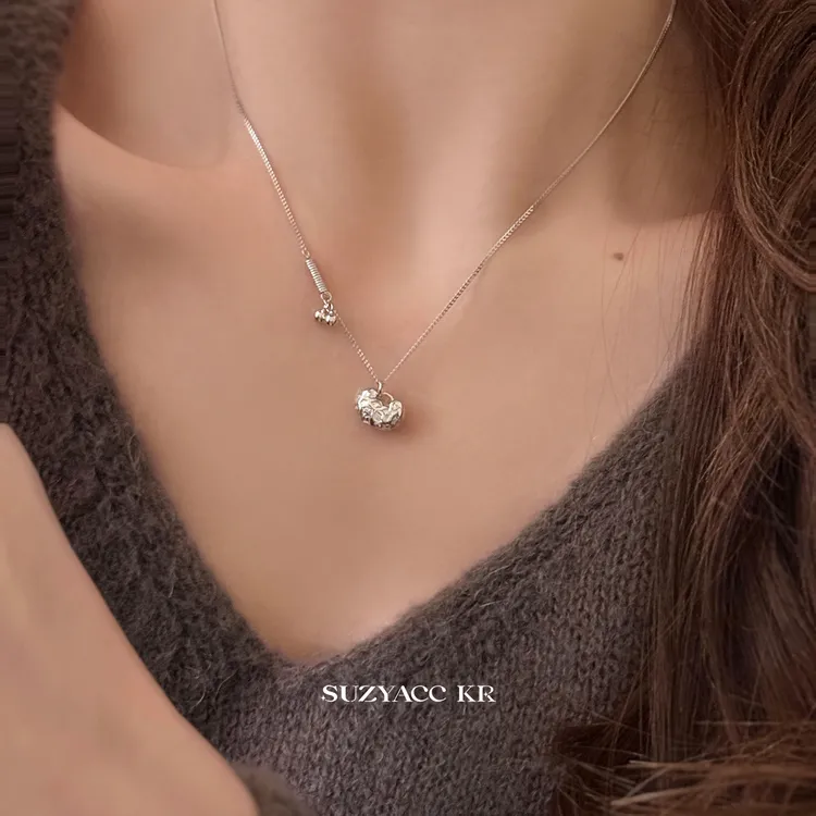 Suzyacc Kr 坠链均925银 925银平安锁福宝项链 平安锁吊坠款X1100
