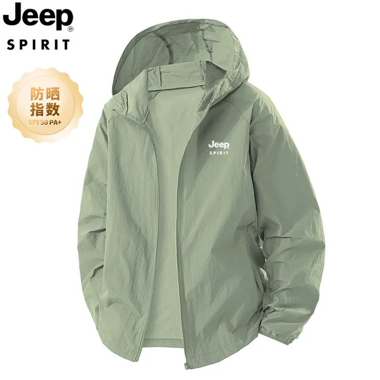 JEEP SPIRIT 吉普防晒衣男款爆款2025新款夏季男士钓鱼防紫外线服