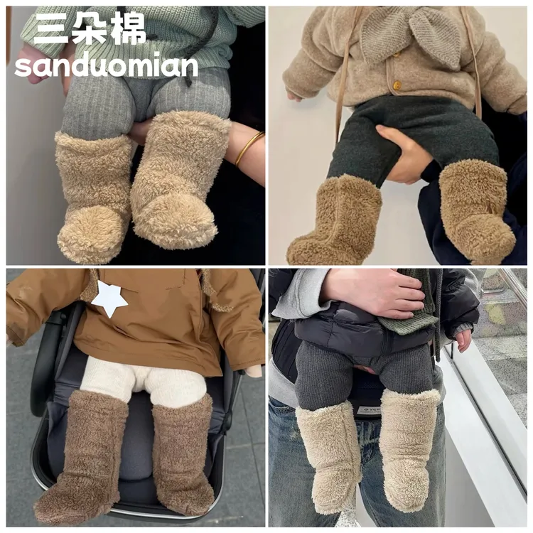 今年超流行的宝宝袜套加厚外穿冬款保暖婴童袜子
