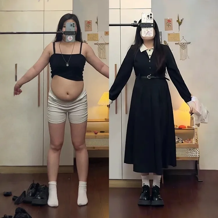 大码女装秋季新款连衣裙女胖mm梨型身材收腰遮肉显瘦减龄a字裙子