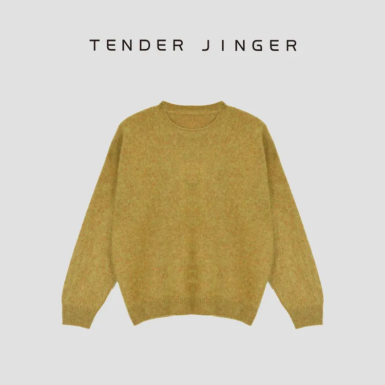 Tender Jinger【心头爱】绵羊毛拉毛套头T53MII41429