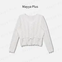 【晨露】Mayya Plus麦芽定制韩系高级感显瘦针织衫百搭上衣32536365