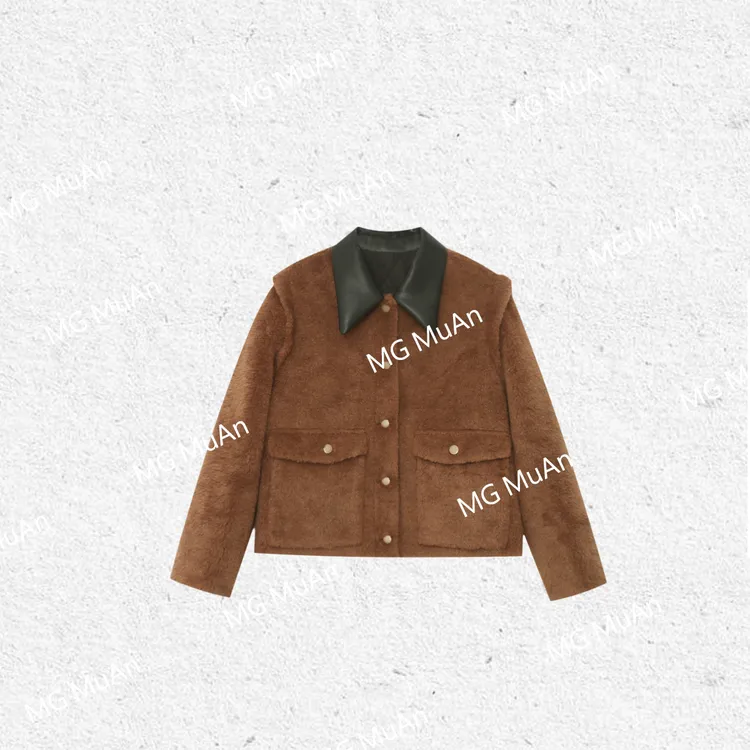 木岸MUAN：《中古酒廊外套》定制复古宽松老钱外套上衣女YJ-23731