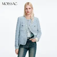 【星线好物】MOISSAC摩萨克2025秋香风正肩外套女MTFQ40511