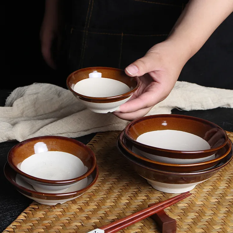 土巴碗蒸扣肉烧白火锅蘸料碟古代酒碗吃饭专用粗陶碗老土碗油碟碗