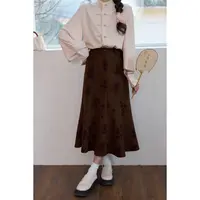 余紫绮【绽放】春季新款半身裙女高腰裙子ZW2023125