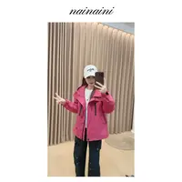 奈奈妮【必入冲锋衣】冲锋衣女2025小个子秋季新款运动百搭3739