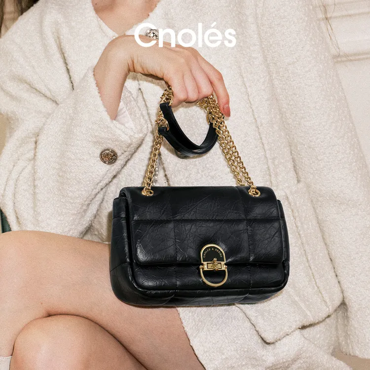 Cnoles蔻一菱格包女款爆款2025秋新品流光风腋下包女款通勤单肩包商品图