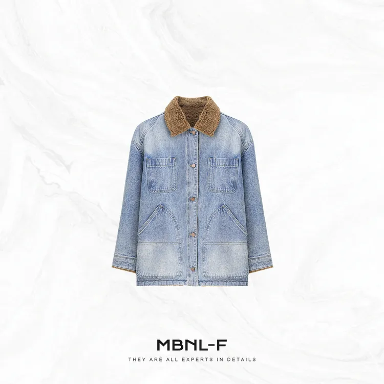 MBNL-F”北欧调调” 100%棉密织时尚绒毛感牛仔外套 秦磊XM-XWT2629