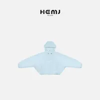 HEMJ 和梦洁“潮汐”花苞廓形春季新款时尚设计感连帽外套 MD1A0135