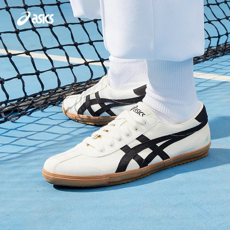 ASICS亚瑟士德训鞋TSG-110情侣虎爪帆布鞋薄低板鞋复古运动休闲鞋