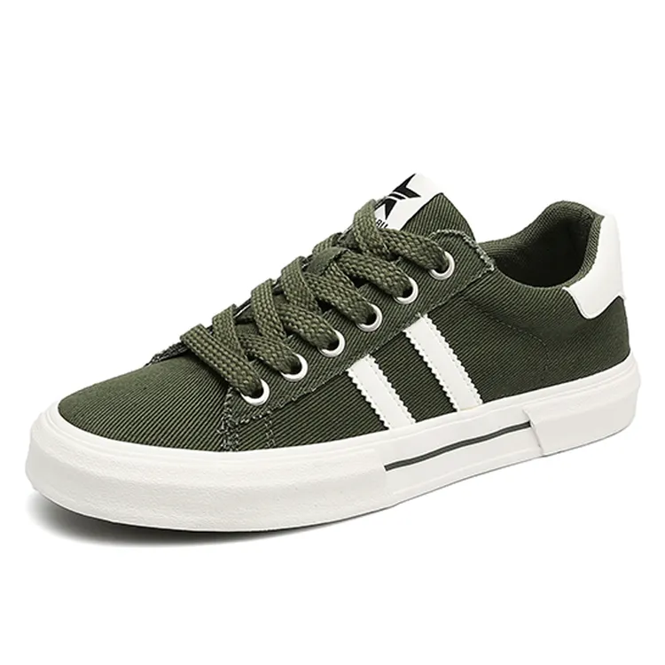 秋季男鞋透气帆布鞋低帮舒适板鞋痞帅百搭休闲鞋子平底开车专用鞋