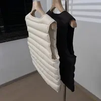 【老头女装定制】秋冬百搭95白鹅绒马甲40g充绒 X-25328