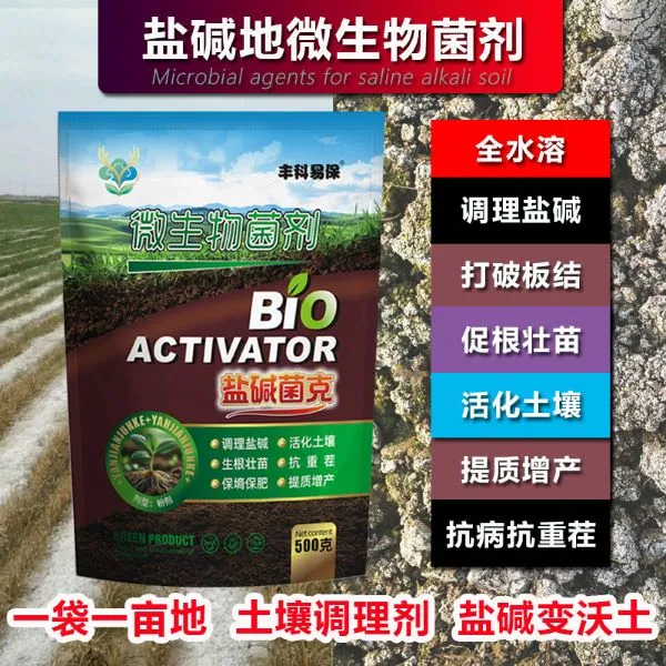 工厂直发土壤调理盐碱地改良技术微生物菌剂高端品质肥料种小麦