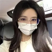 大框透明近视眼镜框女韩版潮抗蓝光防辐射度数素颜显脸小小麦同款