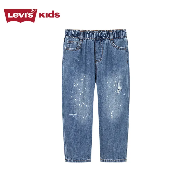 【官方旗舰】Levi's李维斯童装新款男女童有里布破洞裤牛仔长裤M885