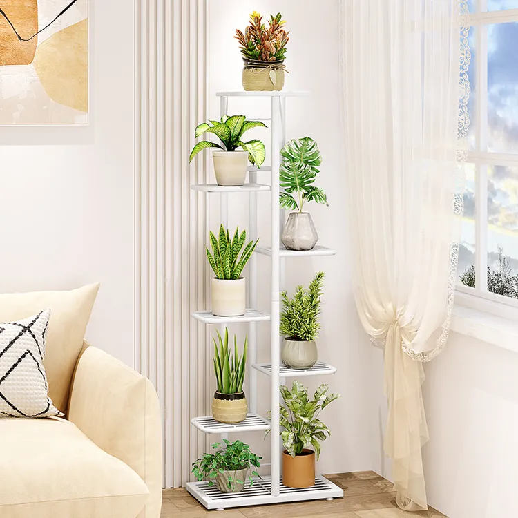 花架子客厅落地式植物多肉多层新款阳台可家用托架铁艺花盆置物架