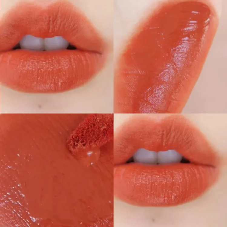 这个秋冬竟然爱上了橘色好显白!唇泥口红唇釉哑光雾面橘色口红