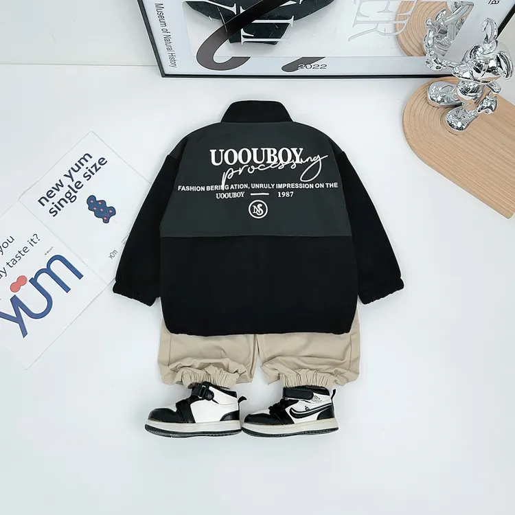 男童外套春款2025新款春装儿童夹克洋气休闲 WG28033悠悠童话童装