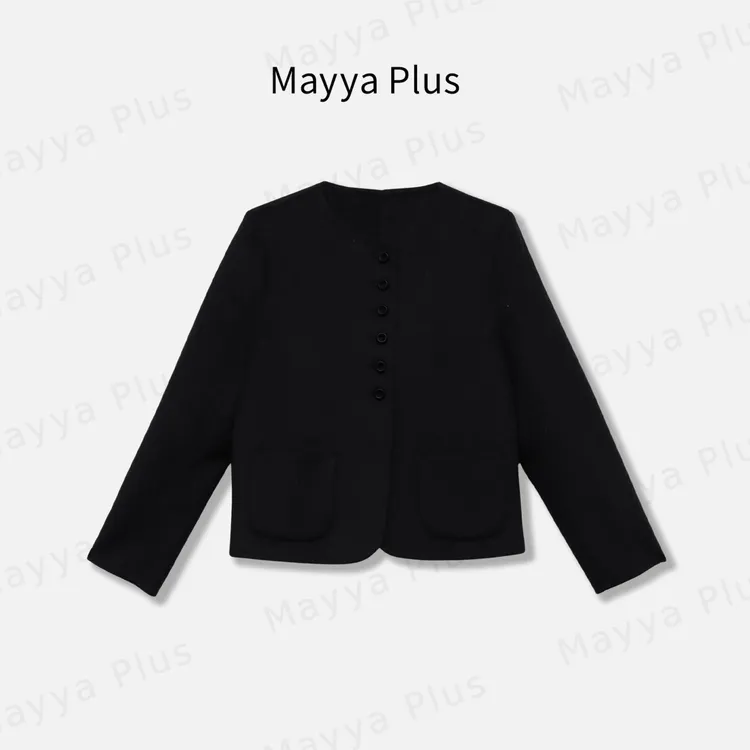 【东区千金】Mayya Plus麦芽定制气质流光风双面呢外套32537597