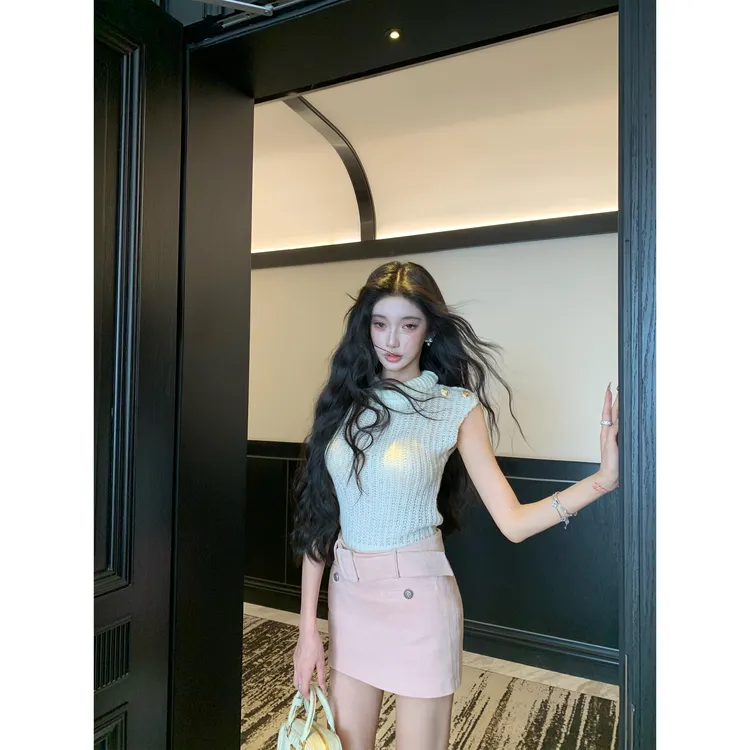 【恩霖专属】BarbChill【11月2号 10:00AM】【柔光铃兰】粉色灯芯绒半身裙套装