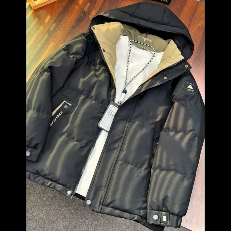 【专柜品质 加厚轻奢】冬季新款男士高品质连帽加棉加厚棉衣外套男