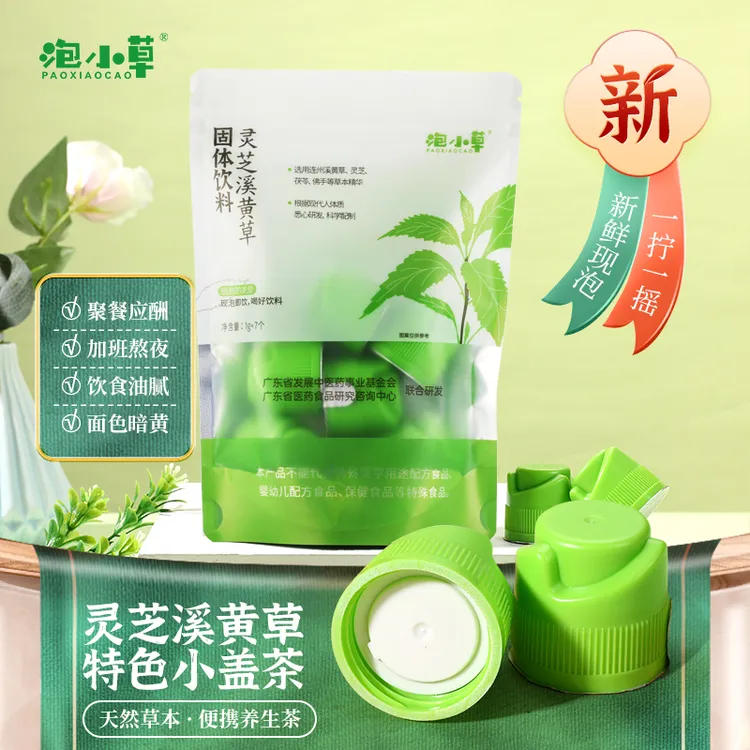 【广东凉茶】灵芝溪黄草现泡茶养生茶天然草本 配矿泉水冷水现泡