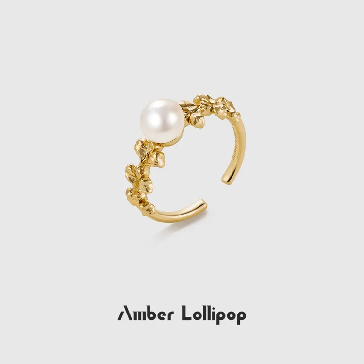 Amber Lollipop/安铂洛利 铜合金戒指 【迎幸系列】时尚轻奢戒指女