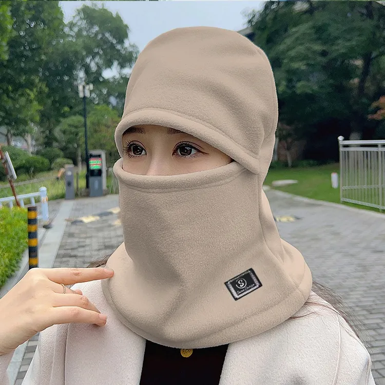 冬季骑车面罩围脖一体帽子男女加厚防风防寒保暖护脸护颈护耳头套