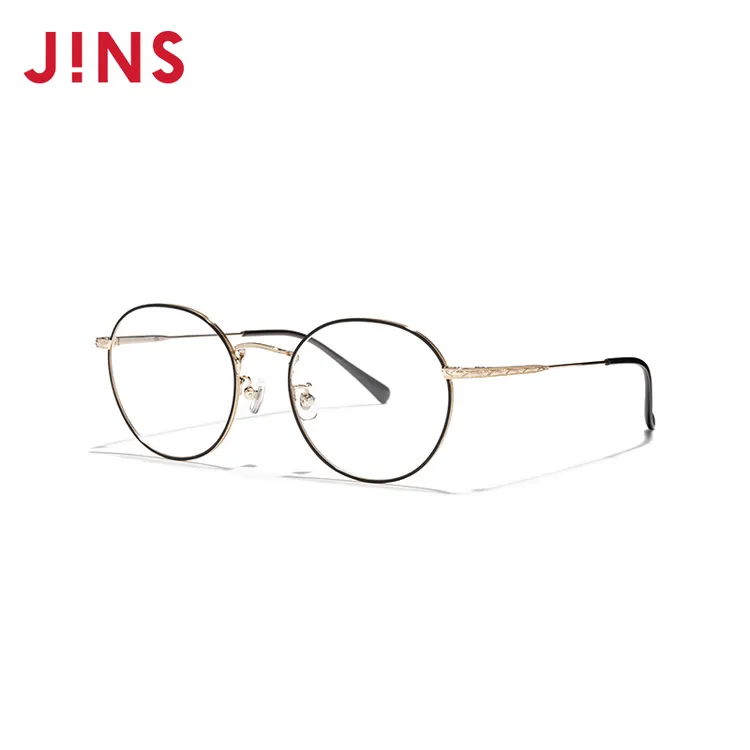 JINS睛姿含镜片金属框纤细潮流感近视镜可加配防蓝光片UMF22A210
