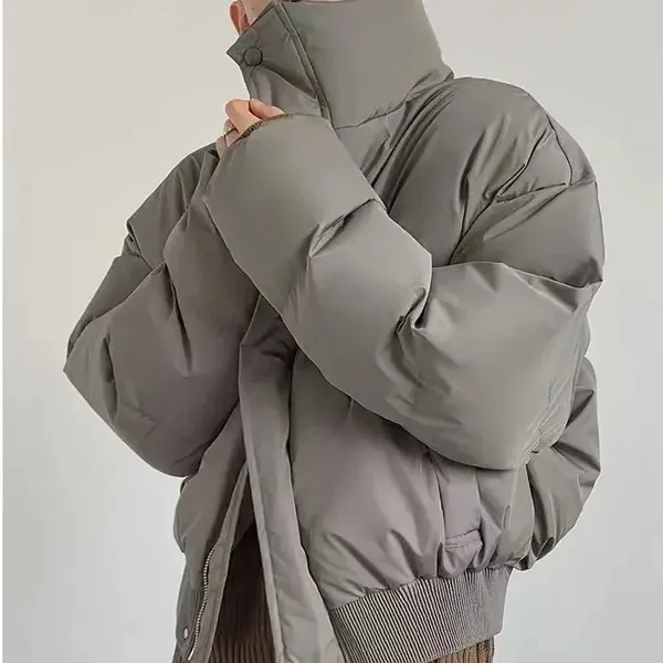 保暖秋冬季机能短款廓形棉衣男国潮vibe风外套面包百搭新款棉服