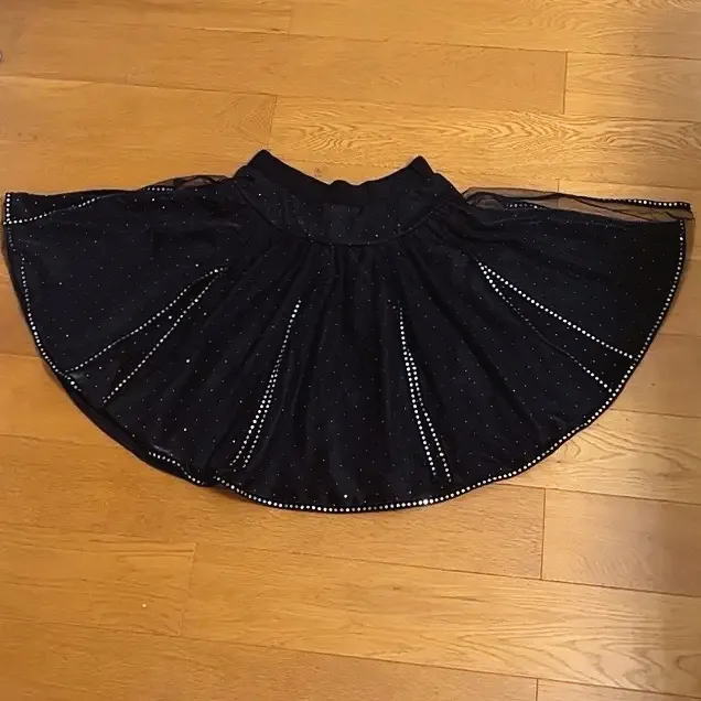 2025新款广场舞裙子三步踩水兵舞跳舞半身裙大摆裙短裙网纱舞裙女