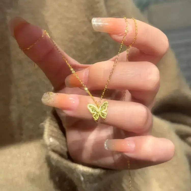 轻奢时尚碎冰冰蝴蝶项链气质小众设计感甜美锁骨链仙气