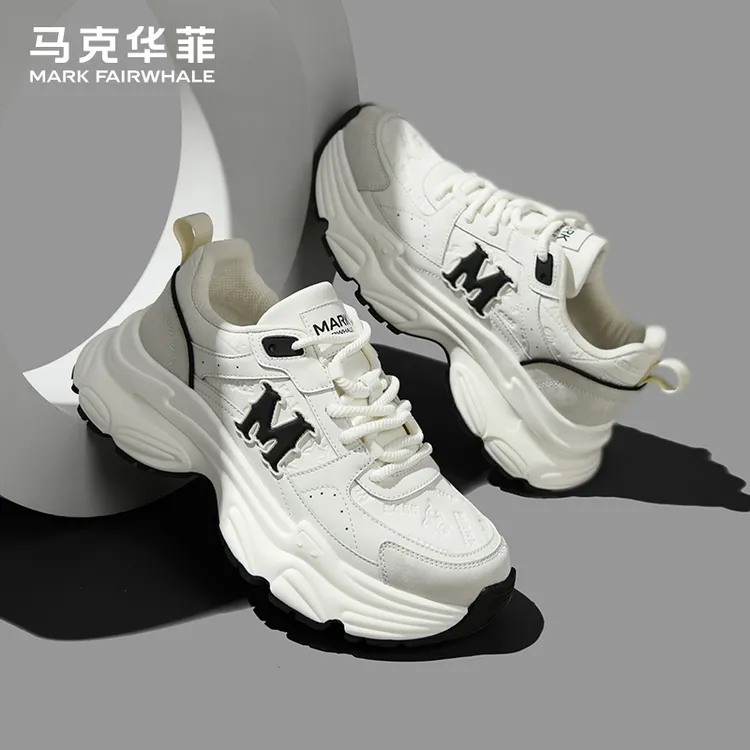 马克华菲老爹鞋男士厚底休闲运动鞋隐形增高夏季百搭男鞋潮鞋男款