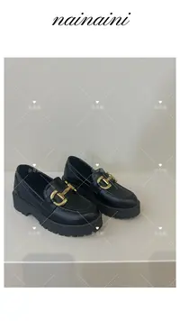 奈奈妮【6cm乐福鞋】2025新款小个子女秋冬季厚底时尚设计百搭W58