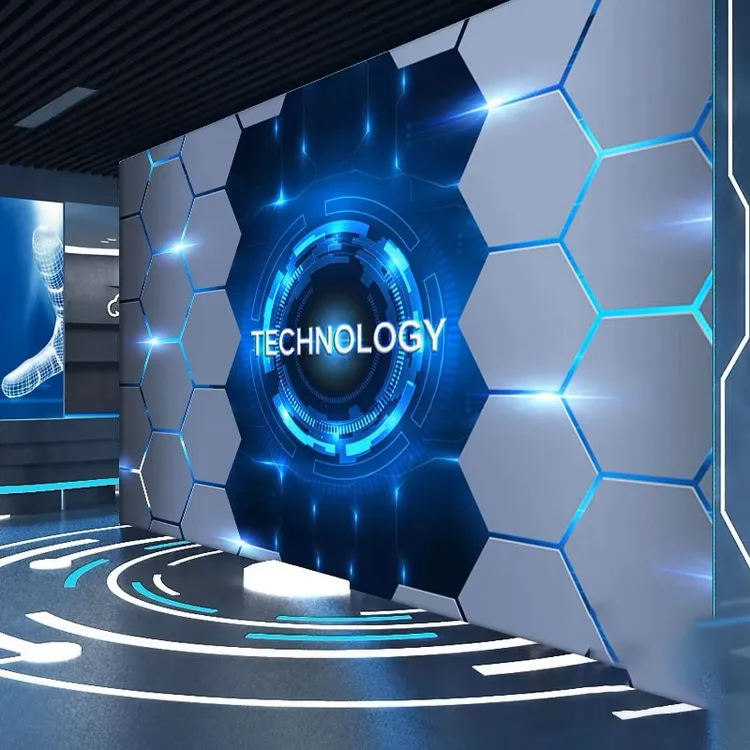 3D立体科技感墙板适用于健身房网吧酒吧KTV等场所装饰