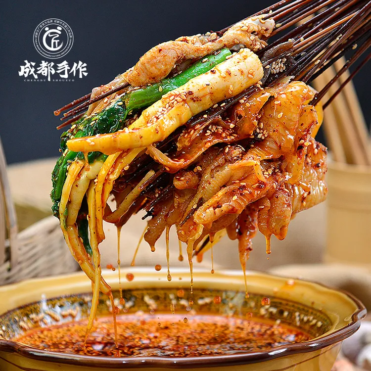 【成都手作钵钵鸡】四川美食藤椒香辣钵钵鸡调料麻辣烫底料麻辣鲜香