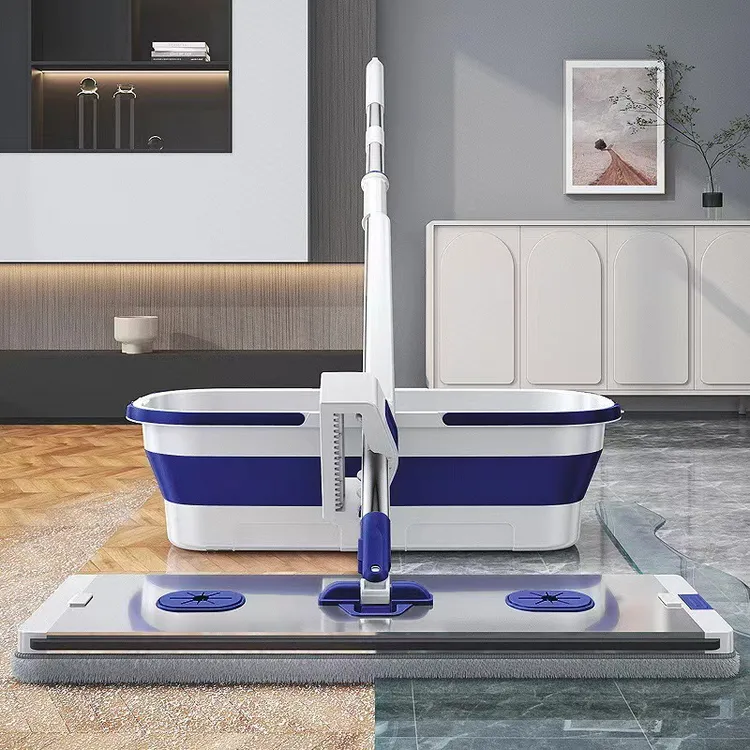 180度旋转拖把免手洗家用拖地神器大号吸水布加大拖把桶拖布一拖