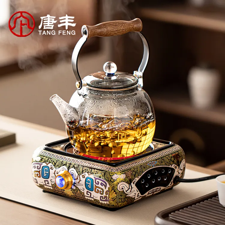 唐丰电陶炉煮茶壶茶具套装礼盒家用玻璃煮茶器乔迁生日新年伴手礼