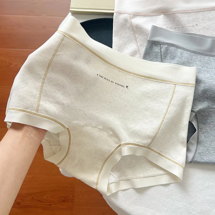 四角平角裤女内裤大码防走光抑菌裆加长裆纯棉女士四角内裤夏薄款