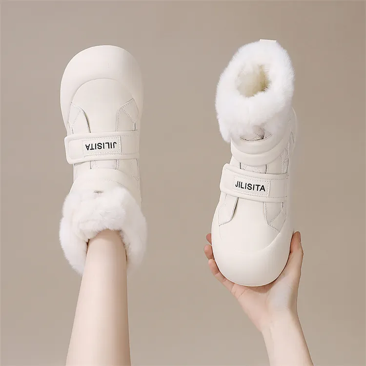 纯羊毛皮毛一体雪地靴女2025冬季加绒加厚保暖防水棉鞋女防滑棉靴