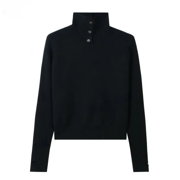 时尚休闲针织衫女2025年秋冬新款小个子遮肚显瘦百搭减龄A12054