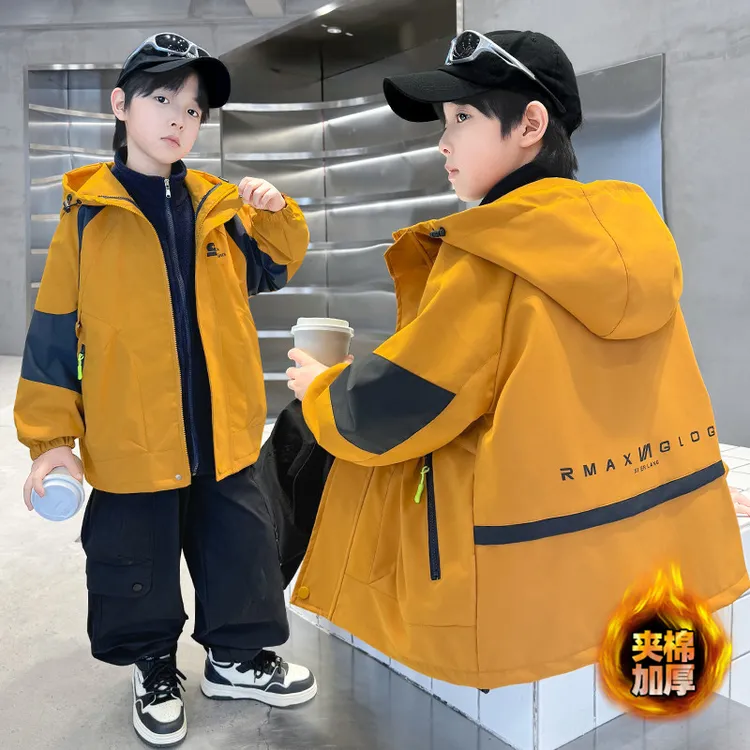 【130-180】男童中大童冬季新款三合一冲锋衣外套&8342三合一外套