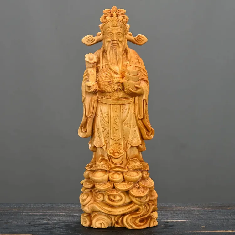 崖柏 如意财神(7.5×5.5×21)cm
