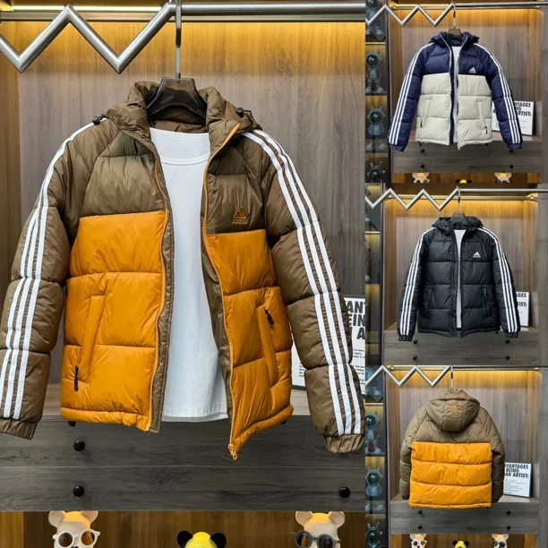 冬季新款连帽加厚保暖刺绣时尚百搭男女可拆卸帽棉服外套休闲812