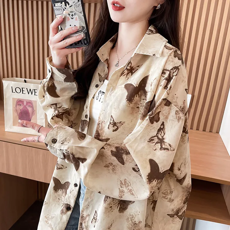 户外骑车防晒衣衬衫女2025新款夏季韩版宽松百搭透气薄款开衫外套